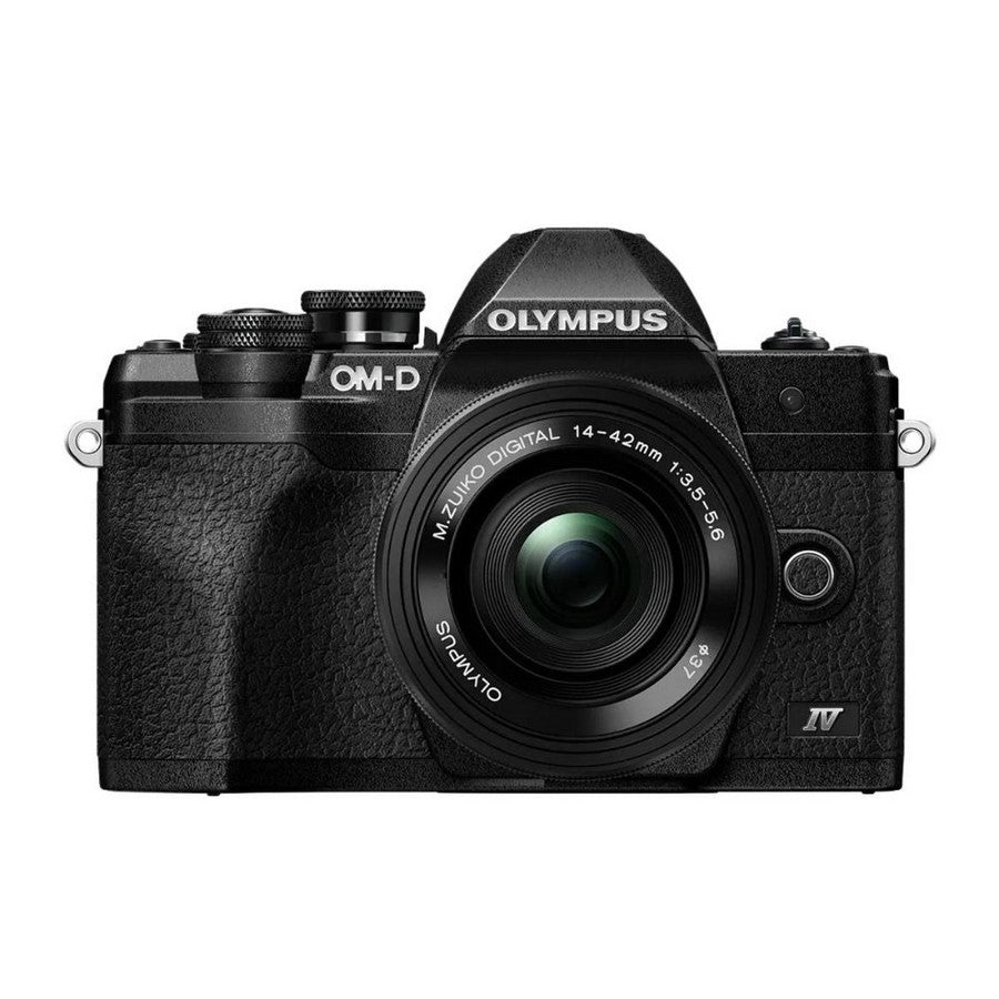 Olympus E-M10 Mark IV Mirrorless Camera with 14-42mm F3.5-5.6 EZ Lens - Black