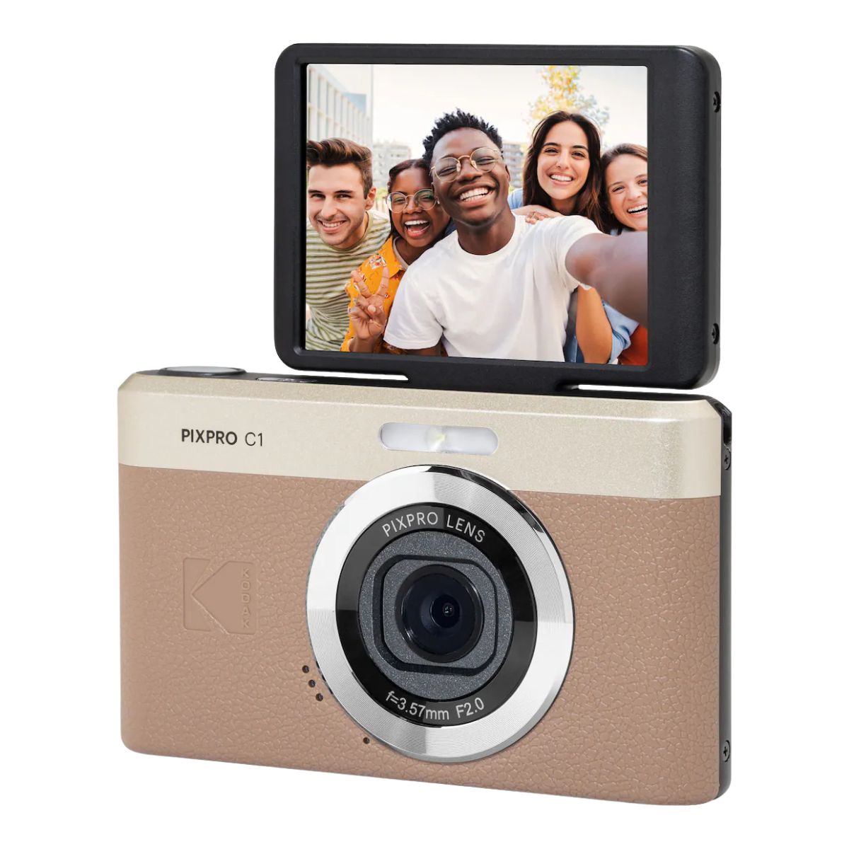 Kodak PIXPRO C1 Compact Digital Camera - Marron