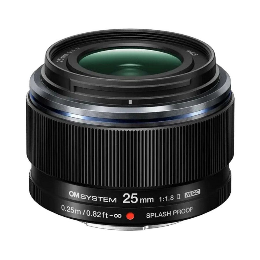 OM System M.ZUIKO DIGITAL ED 25mm F1.8 II Lens - Black