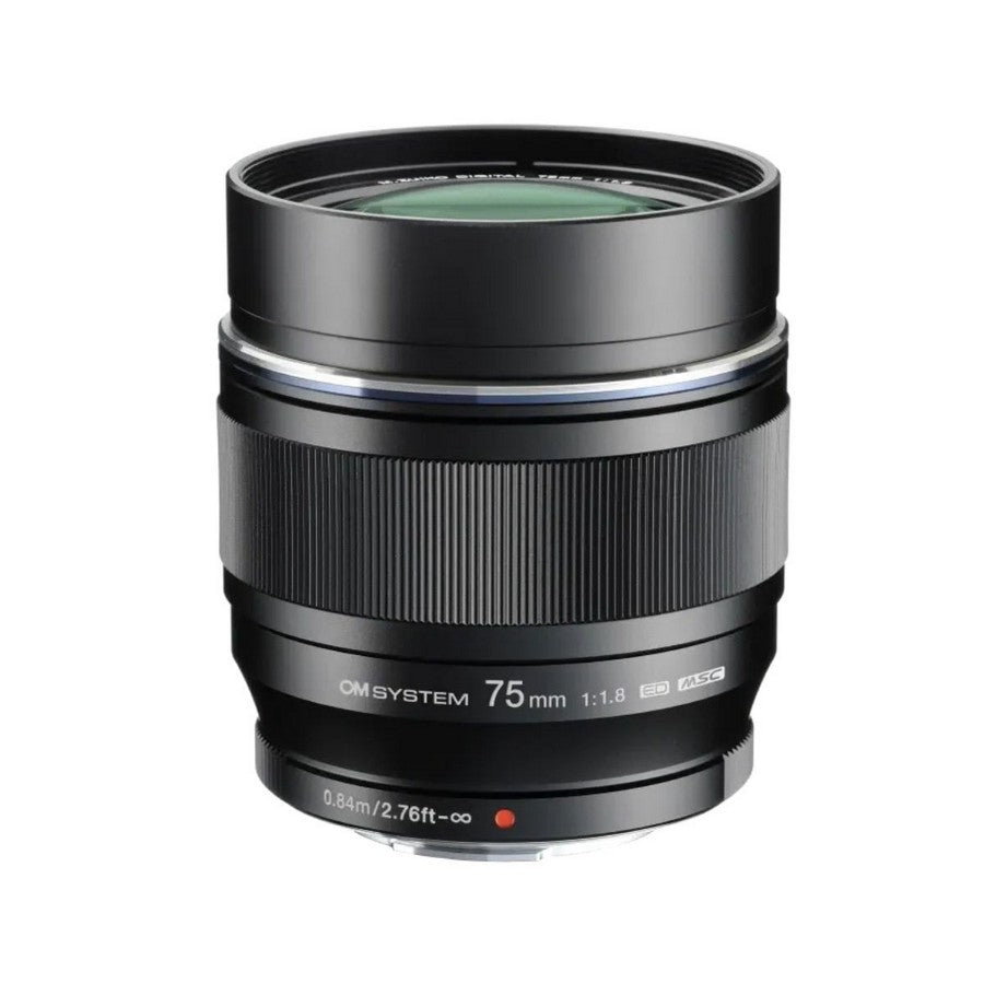 OM System M.ZUIKO DIGITAL ED 75mm F1.8 Lens - Black