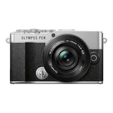 Olympus OM SYSTEM PEN E-P7 Mirrorless Camera and 14-42mm F3.5-5.6 EZ Lens and 40-150mm F4-5.6 R Lens KIT - Silver