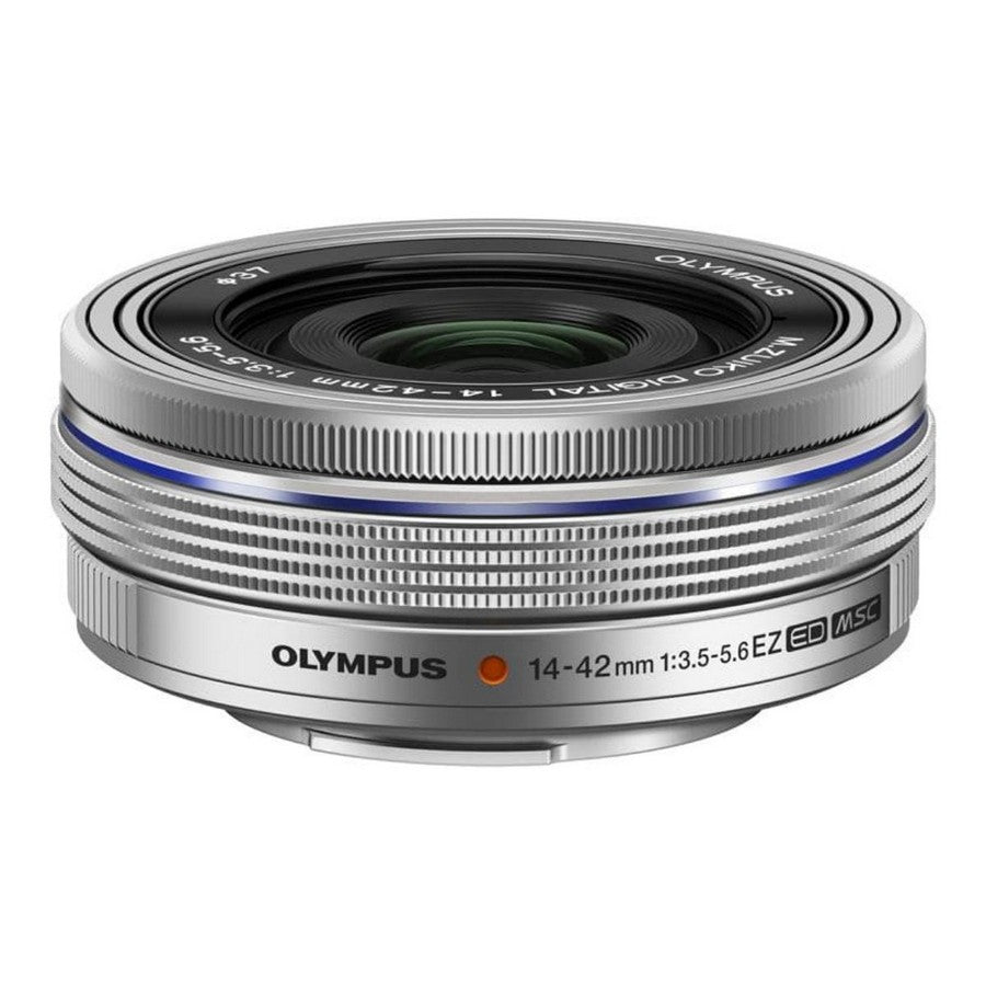 Olympus OM SYSTEM PEN E-P7 Mirrorless Camera and 14-42mm F3.5-5.6 EZ Lens and 40-150mm F4-5.6 R Lens KIT - Silver